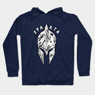 Spartan helmet, inscription including helmet. Hoodie